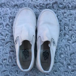 SOLD ON DEPOP❌White Classic Slip-On Vans🤍